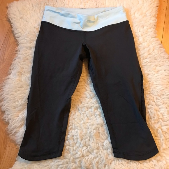 lululemon athletica Pants - LULULEMON light blue/grey crops